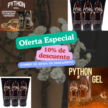 💥 COMBO ESPECIAL DE PYTHON GEL (3 Unidades con 10% de Descuento) 🐍