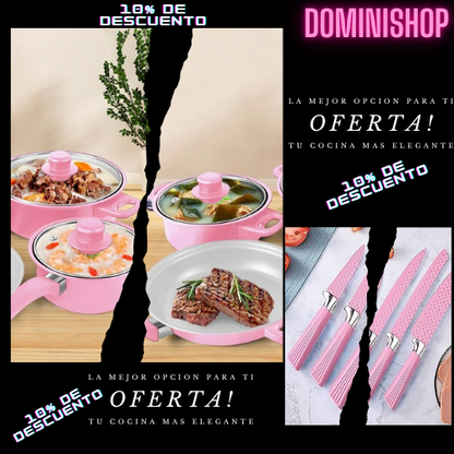 🍳✨ COMBO DE COCINA ELEGANCE ROSÉ!