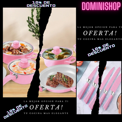 🍳✨ COMBO DE COCINA ELEGANCE ROSÉ!