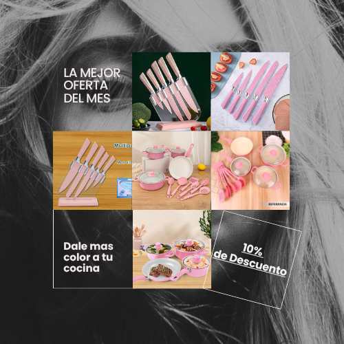 🍳✨ COMBO DE COCINA ELEGANCE ROSÉ!