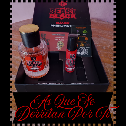 BEAST BLACK– Perfume Masculino con Feromonas🖤🔥